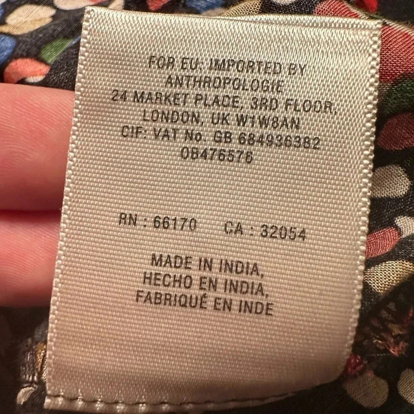 Anthropologie Maeve Polka Dot Button Down Blouse - Picture 6 of 9